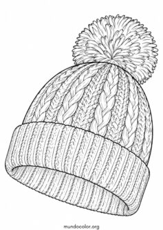 Invierno – Gorro de lana con pompón