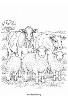 Día de la Tradición en Argentina – Ovejas y vacas de la pampa argentina