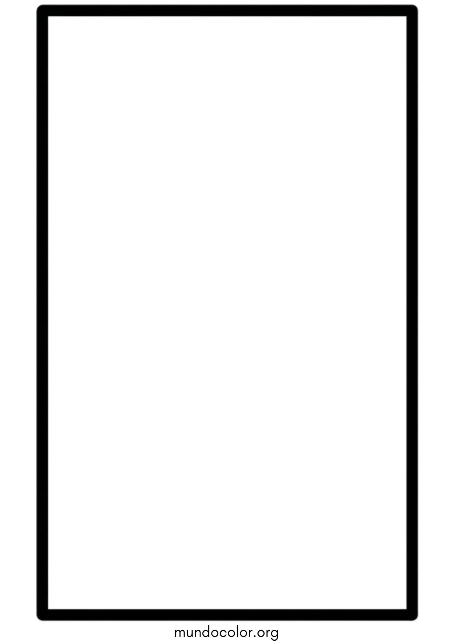 Dibujo de Figura geométrica – Rectángulo para colorear
