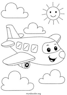 Unir los puntos – Avión