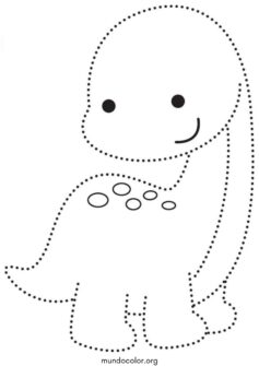 Unir los puntos – Dinosaurio