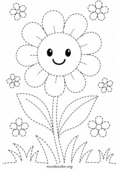 Unir los puntos – Flor