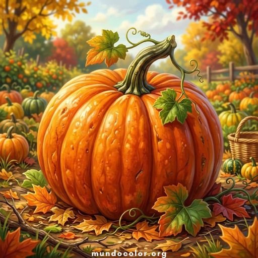 Dibujo de Calabazas 🎃