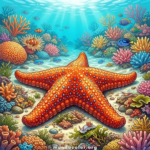 Dibujo de Estrellas de mar ⭐