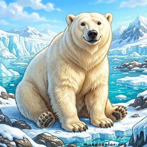 Dibujo de Osos polares 🐻‍❄️
