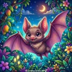 Dibujos de Murciélagos para Colorear 🦇 Gratis en PDF y A4