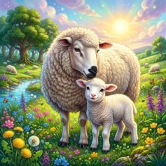 Dibujos de Ovejas para Colorear 🐑 Ovejas y Corderos PDF y A4