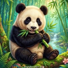 Dibujos de Pandas para Colorear 🐼 Osos Panda Gratis PDF y A4