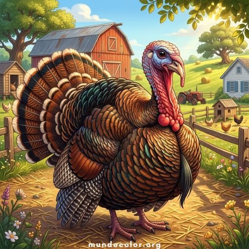 Dibujo de Pavos 🦃