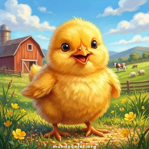 Dibujo de Pollitos 🐥